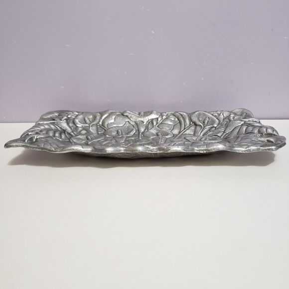 King Arthurs Court Lily Pattern Serving Candy Dinner Tray 1q"×5.5"×1" - Picture 5 of 9